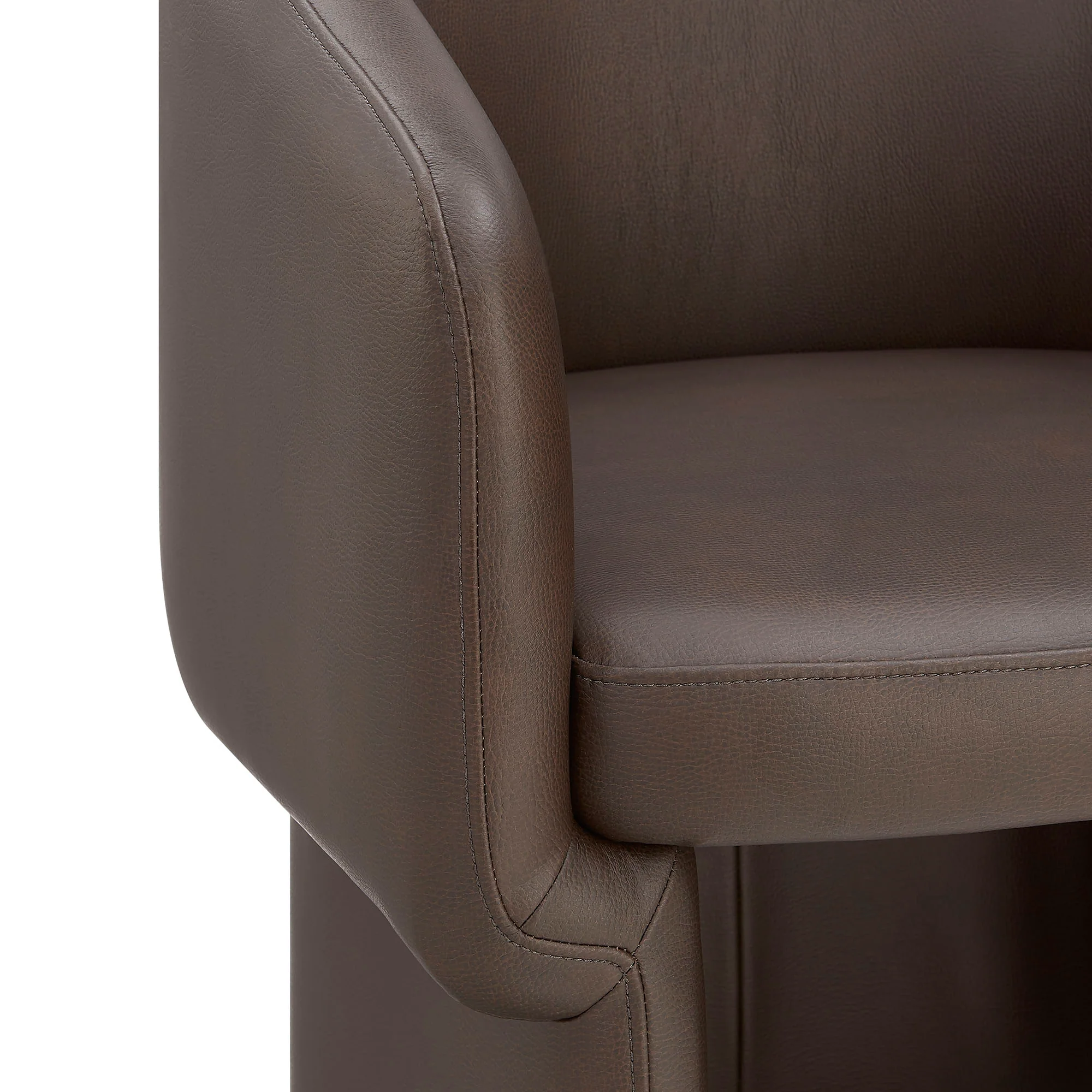 Verity Barrel Back Vegan Leather Dining Chair by Modway - Image 7