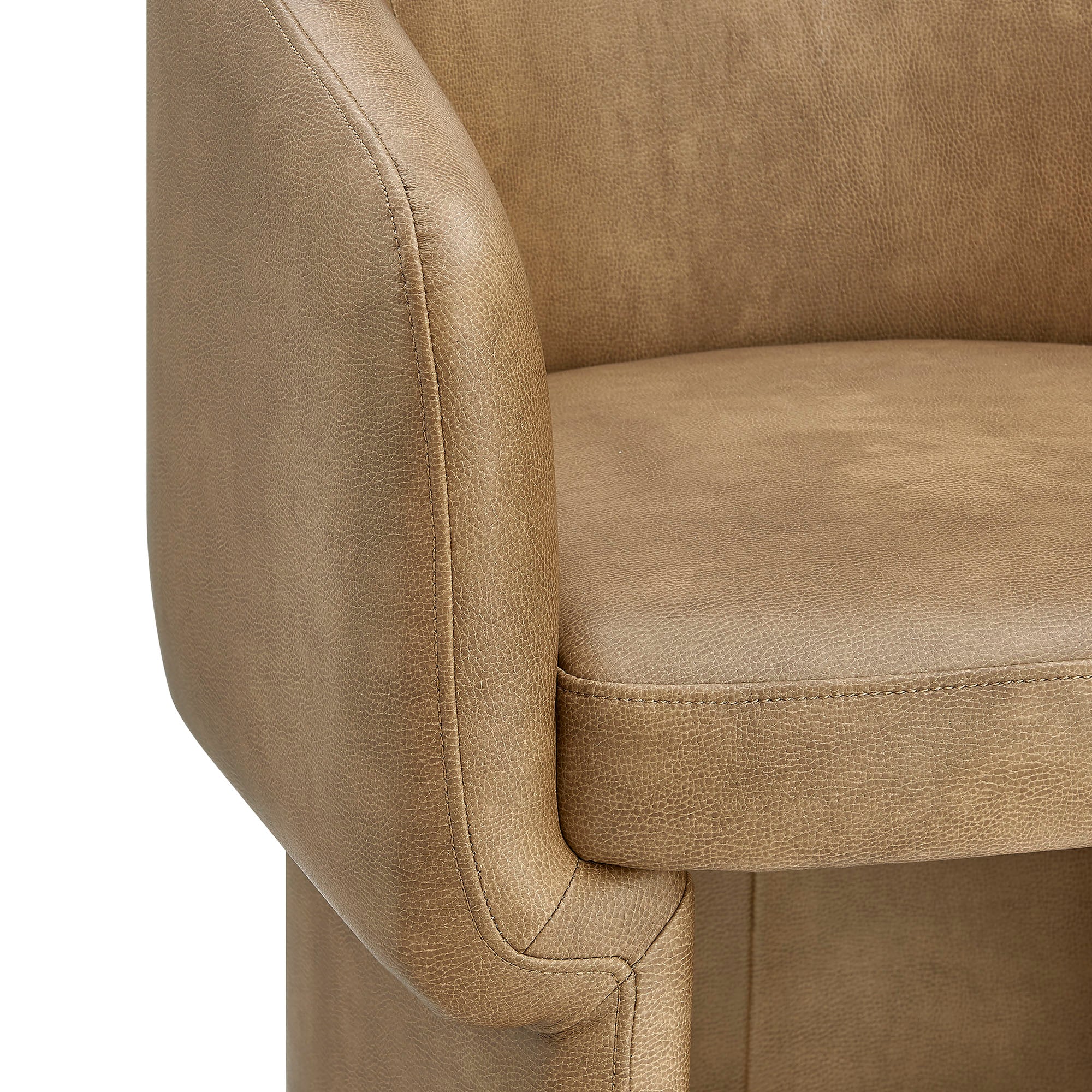Verity Barrel Back Vegan Leather Dining Chair by Modway - Image 8